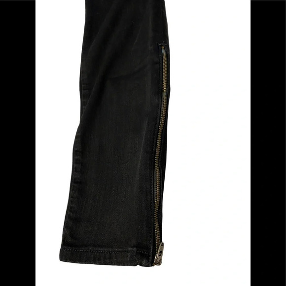 Anthropologie Pilcro and The Letterpress Serif Moto Black Legging Jeans - Picture 9 of 15